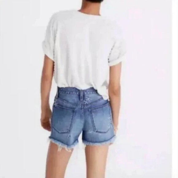 Madewell The Perfect Jean Short: Daisy Embroidered Edition High Waisted Size 28 - Picture 3 of 7